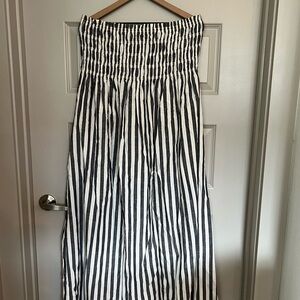 Universal Thread Blue and White Striped Skirt